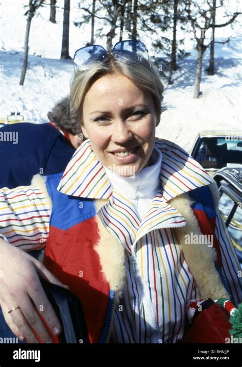 ABBA - Agnetha Faltskog in Switzerland in March 1979 where the group Stock Photo, Royalty Free ...