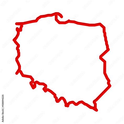 Mapa Polski Kontury Stock Vector Adobe Stock | Porn Sex Picture