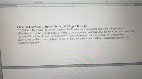 what is the Equal protection Clause of the fourteenth | Chegg.com