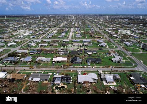 DAMAGE CAUSED BY HURRICANE ANDREW HOMESTEAD FLORIDA AUGUST 1992 Stock Photo - Alamy