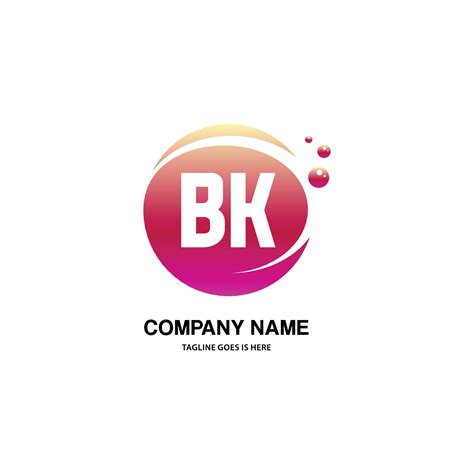 BK initial logo With Colorful Circle template vector 20734492 Vector Art at Vecteezy