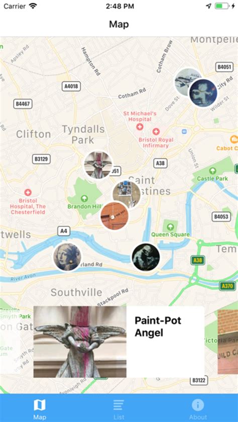 Bristol Tour Map of Banksy for iPhone - Download