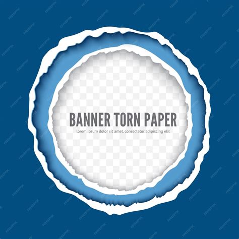 Premium Vector | Torn paper sheet realistic vector banner template