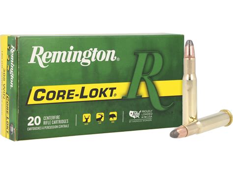 Remington Core-Lokt 30-30 Winchester Ammo 150 Grain Jacketed Soft