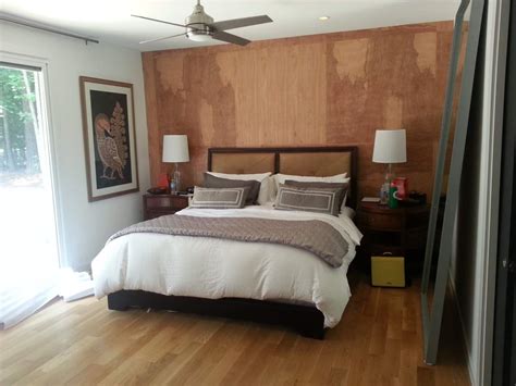 Bedroom with Wood Plank Wall | Artistic Contractors