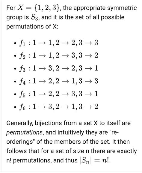 What is a symmetric group give me some examples