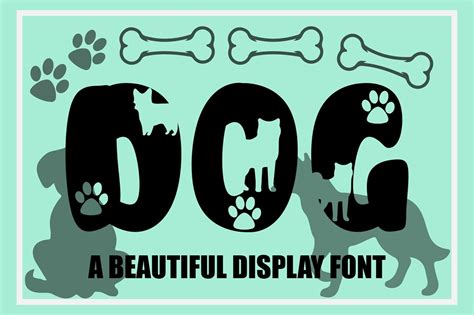 Dog Display Font Decorative Font Specially - Etsy