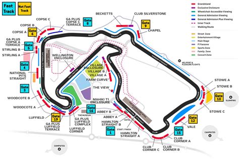 Silverstone Entrance Gates: Map, Opening Times, Fast Track