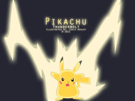 Pikachu,Thunderbolt by chrishealey on DeviantArt