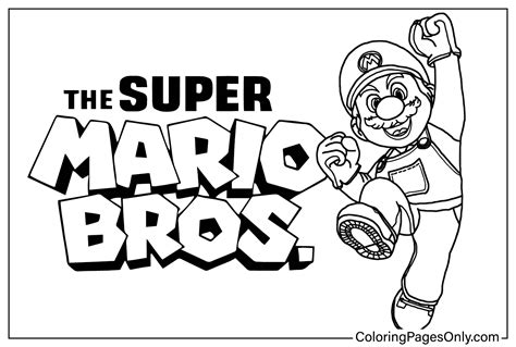 Super Mario Bros. Movie Color Page - Free Printable Coloring Pages