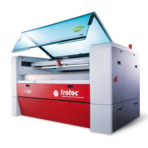 Trotec SP500 - large format CO2 engraving and cutting laser - Lasery Trotec a Shine Fiber