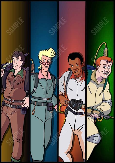 The Real Ghostbusters 80s Cartoon Wall Art Print - Etsy