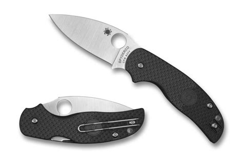 Spyderco Sage 5 Ligtweight Knife Black FRN Handle Plain S30V Blade C123PBK