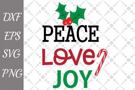 Peace Love Joy Svg, CHRISTMAS SVG, Christmas cut file By ...