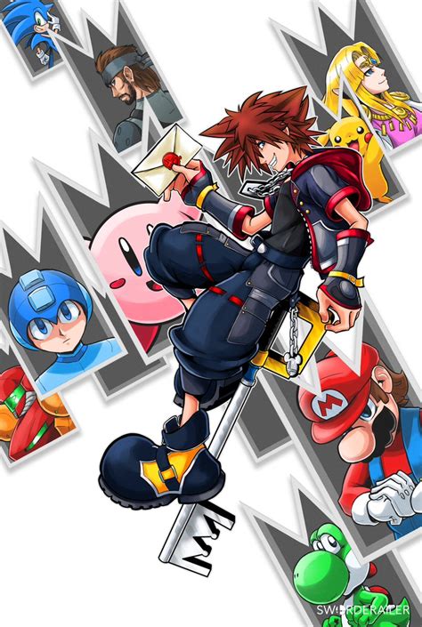 Fanart: Sora from Kingdom Hearts joins Super Smash Bros. Ultimate as a playable character ...