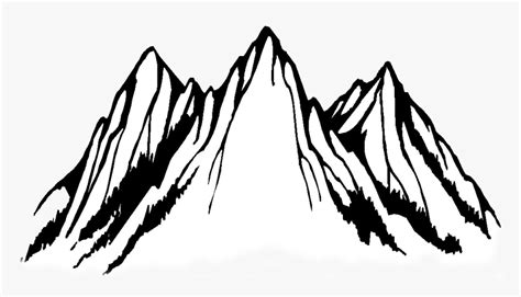 Rocky Mountain Creative - Mountain Clipart Black And White, HD Png ...