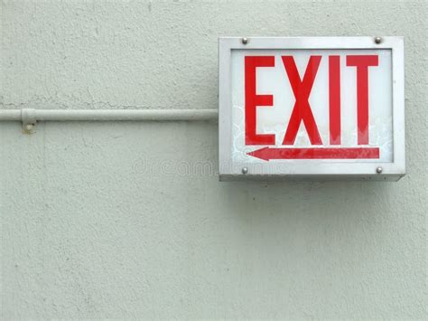 Red exit sign stock image. Image of sign, guide, direction - 3151655