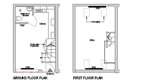 Small office design layout plan file - Cadbull