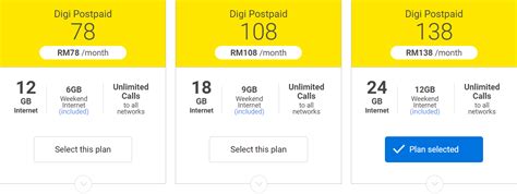 (updated) Comparison: Celcom, Digi, Maxis,U Mobile & YES' Samsung ...