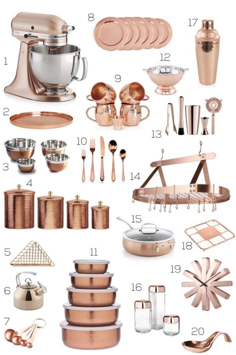 Albie Knows Copper Kitchen Accessories Shopping Guide | Copper (really metallic tones) have beco ...