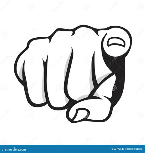 Pointing Finger Stock Vector - Image: 53772543