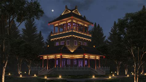 Chinese-Temple - Ronen Bekerman - 3D Architectural Visualization & Rendering Blog