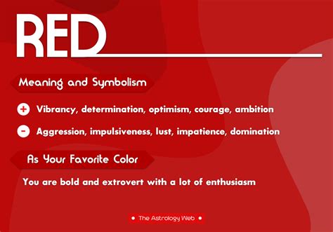 Red Color Meaning and Symbolism | The Astrology Web