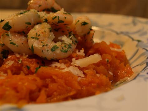 Herbed Baby Shrimp with Easy Pumpkin Puree | Cooking For One in Paris