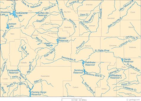 Map of Wyoming