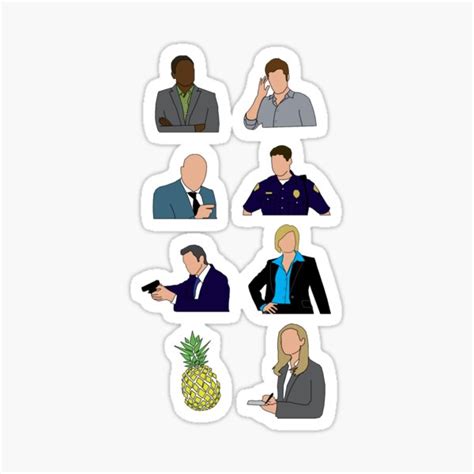 "Psych characters" Sticker for Sale by mkunze | Redbubble