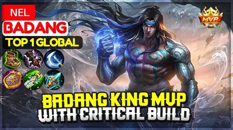 Badang King MVP With Critical Build [ Top 1 Global Badang ] ɴᴇʟ Badang Mobile Legends - YouTube