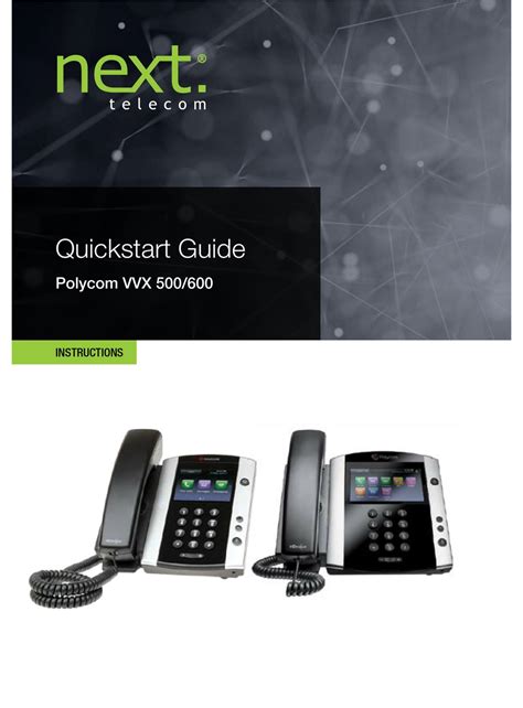 POLYCOM VVX 500 IP PHONE QUICK START MANUAL | ManualsLib