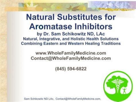 Natural Substitutes for Aromatase Inhibitors - Breast Cancer Options