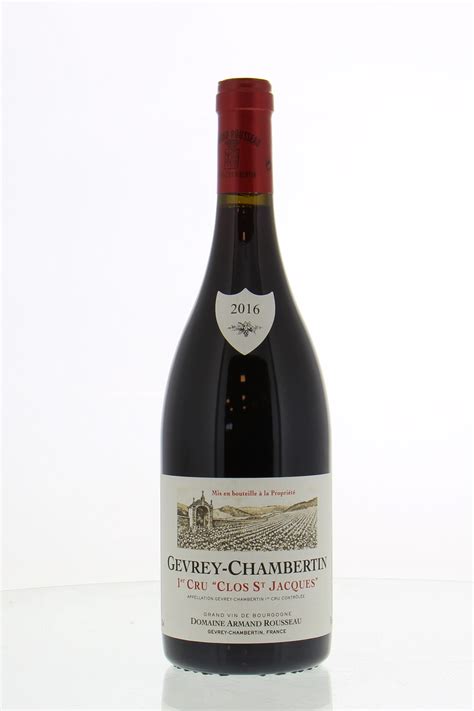 Gevrey Chambertin Clos St Jacques 2016 - Armand Rousseau | Buy Online ...