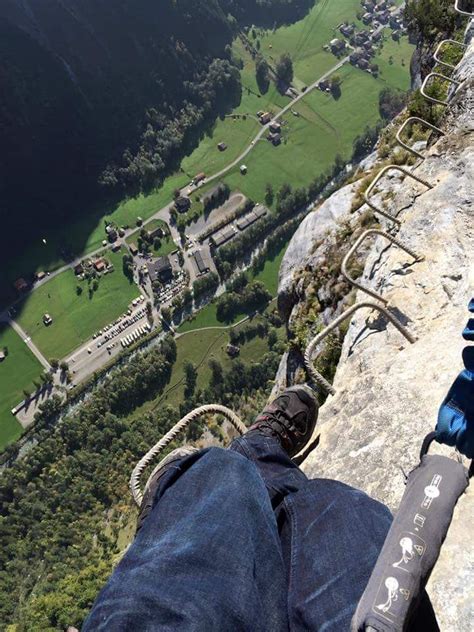 Via Ferrata in Murren, Switzerland. Best valley view ever | Hiking ...