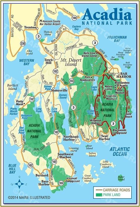 Hiking Trails Acadia National Park Map - Map : Resume Examples #ZL3n26Z3Q5