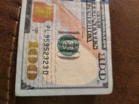 fancy serial number 100 dollar bill | #4552279710