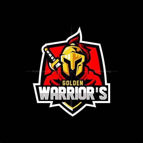 Warriors Golden Mascot Logo | Badge design, Golden warriors, Sport branding