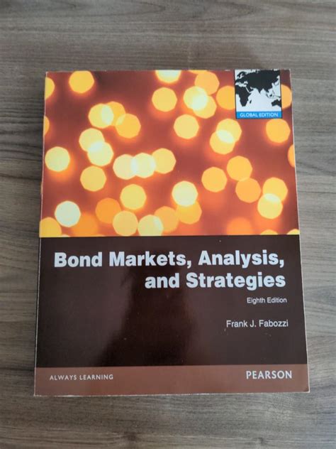 Bond Markets, Analysis, and Strategies 8th Edition Frank J. Fabozzi ...