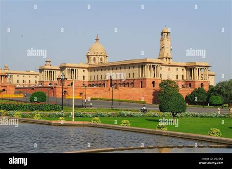 In the morning at Parliament house in New Delhi Stock Photo - Alamy