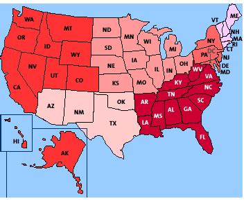 About the USA > Travel > The Regions of the United States