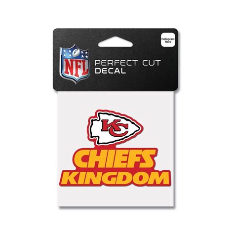 Kansas City Chiefs - 4"x4" Slogan Decal