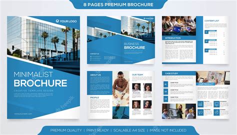 Premium Vector | Minimalist brochure template