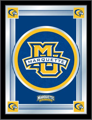 Marquette Golden Eagles Logo Wall Mirror