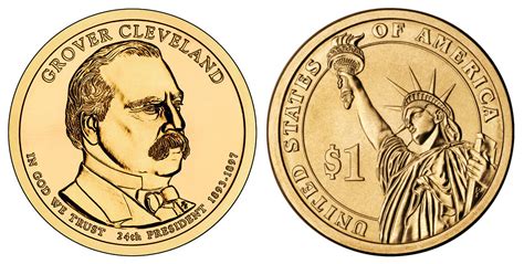 2012 D Presidential Dollars Grover Cleveland Golden Dollar: Value and Prices