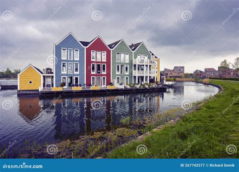 Modern Residential Architecture in Houten, the Netherlands Stock Image ...