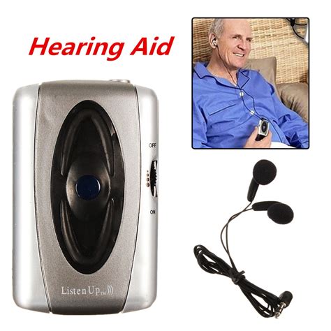 Listen Up Sound Amplifier Voice Hearing-Aid Listening Device Headset ...