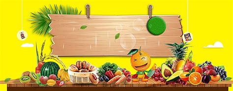 Free Flat, Cartoon, Fruit Background Images, Fruit Shop Opened Flat Background Cartoon Banner ...