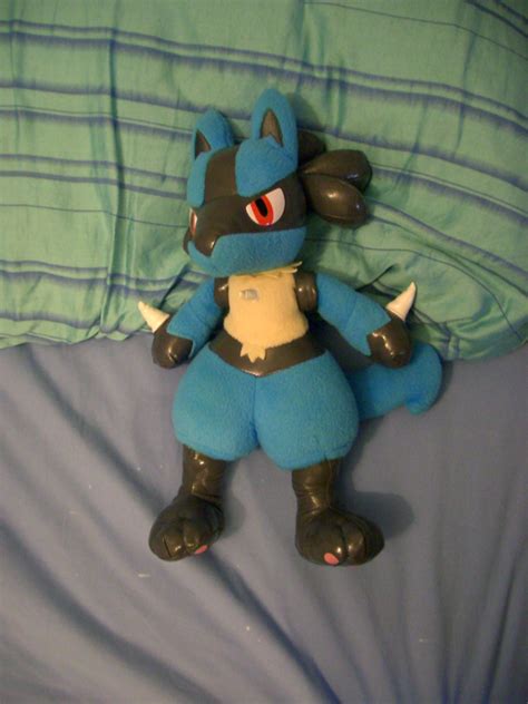 The Lucario Plushie by Snowfyre on DeviantArt