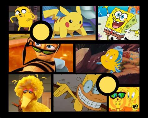 20 Iconic Yellow Cartoon Characters